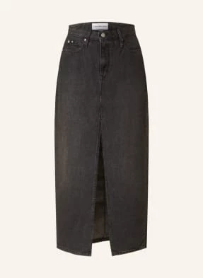 Calvin Klein Jeans Spódnica Jeansowa schwarz