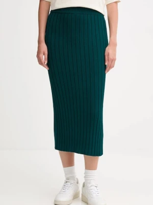 Calvin Klein Jeans spódnica kolor zielony maxi ołówkowa LV047D306G