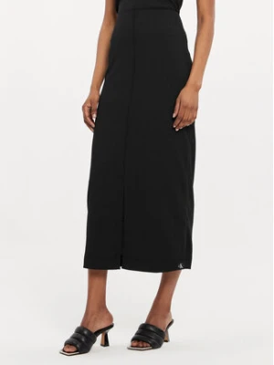 Calvin Klein Jeans Spódnica midi J20J223144 Czarny Regular Fit