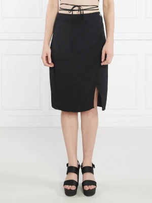 Calvin Klein Jeans Spódnica TIE DETAI
