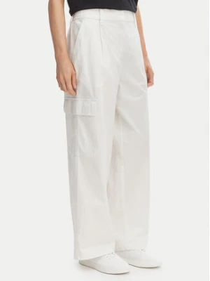 Calvin Klein Jeans Spodnie cargo LV047F623G Écru Relaxed Fit