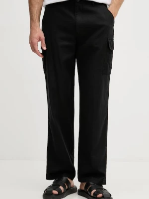 Calvin Klein Jeans spodnie cargo męskie z lnem
