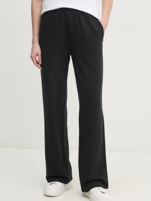 Calvin Klein Jeans spodnie damskie kolor czarny gładkie J20J225537
