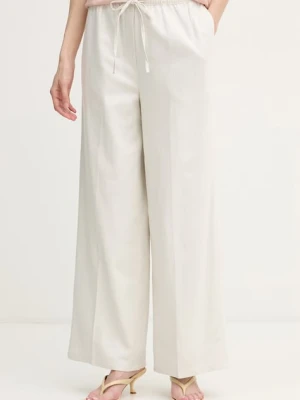 Calvin Klein Jeans spodnie damskie z lnem