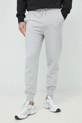 Calvin Klein Jeans spodnie dresowe bawełniane męskie kolor szary gładkie