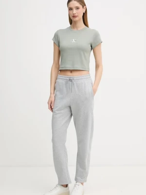 Calvin Klein Jeans spodnie dresowe damskie bawełniane