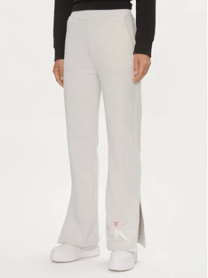 Calvin Klein Jeans Spodnie dresowe Diffused Monologo J20J223422 Szary Regular Fit