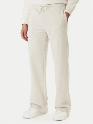 Calvin Klein Jeans Spodnie dresowe Embossed Monologo LV047F206G Beżowy Wide Leg