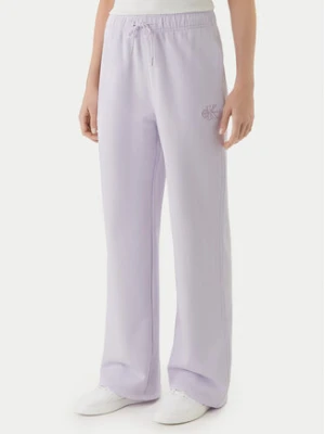 Calvin Klein Jeans Spodnie dresowe Embossed Monologo LV047F206G Różowy Regular Fit