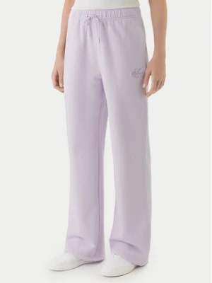 Calvin Klein Jeans Spodnie dresowe Embossed Monologo LV047F206G Różowy Regular Fit