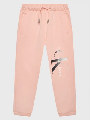 Calvin Klein Jeans Spodnie dresowe Gradient Monogram IG0IG01697 Różowy Relaxed Fit