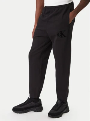 Calvin Klein Jeans Spodnie dresowe GSM LV04RD252G Czarny Regular Fit
