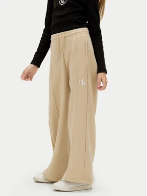 Calvin Klein Jeans Spodnie dresowe IG0IG02875 M Beżowy Wide Leg