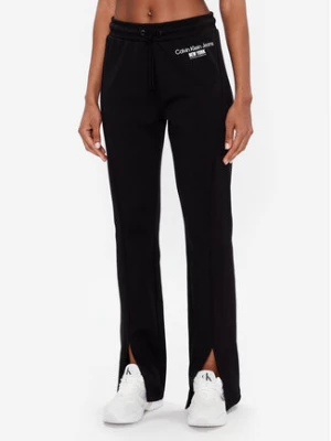Calvin Klein Jeans Spodnie dresowe J20J221052 Czarny Regular Fit