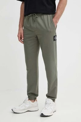 Calvin Klein Jeans spodnie dresowe kolor zielony z aplikacją J30J325336