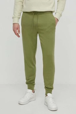 Calvin Klein Jeans spodnie dresowe kolor zielony z nadrukiem J30J325494