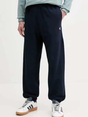 Calvin Klein Jeans spodnie dresowe męskie kolor granatowy gładkie LV04RC279G