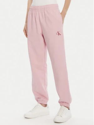 Calvin Klein Jeans Spodnie dresowe Moologo LV047B235G Różowy Regular Fit