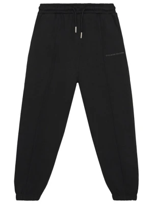 Calvin Klein Jeans Spodnie dresowe Pintuck IB0IB02605 Czarny Relaxed Fit