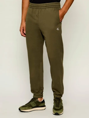 Calvin Klein Jeans Spodnie dresowe | Regular Fit oliwkowy