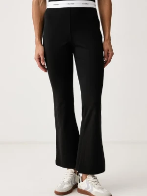 Calvin Klein Jeans spodnie dzwony damskie czarny