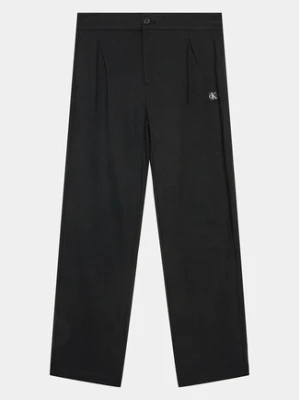 Calvin Klein Jeans Spodnie materiałowe Ceremony IB0IB01936 Czarny Regular Fit
