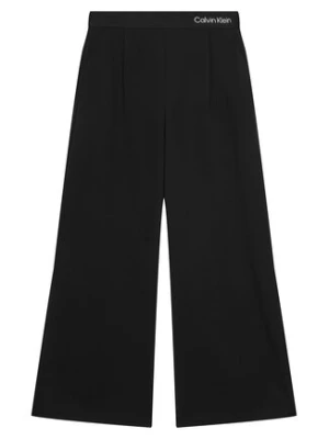 Calvin Klein Jeans Spodnie materiałowe Logo Tape IG0IG03091 Czarny Wide Leg