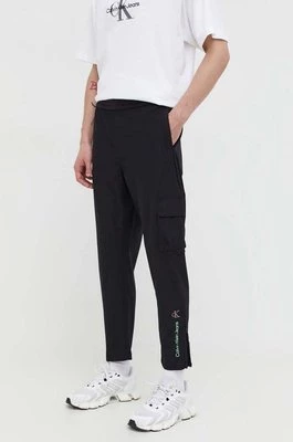 Calvin Klein Jeans spodnie męskie kolor czarny dopasowane
