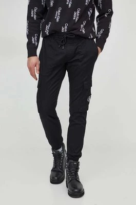 Calvin Klein Jeans spodnie męskie kolor czarny w fasonie cargo