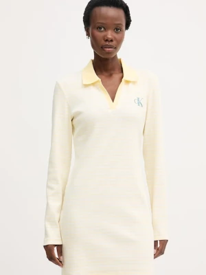 Calvin Klein Jeans sukienka bawełniana z elastanem