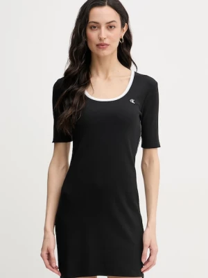 Calvin Klein Jeans sukienka bawełniana z elastanem
