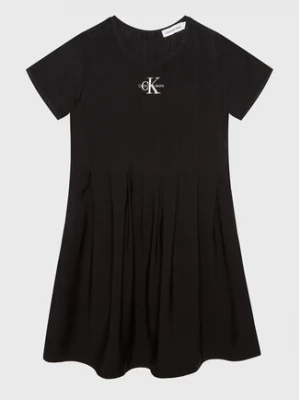 Calvin Klein Jeans Sukienka codzienna IG0IG01680 Czarny Regular Fit