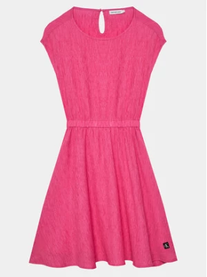 Calvin Klein Jeans Sukienka codzienna IG0IG02484 Różowy Regular Fit