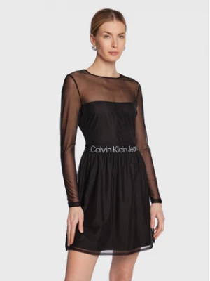 Calvin Klein Jeans Sukienka codzienna J20J220350 Czarny Slim Fit