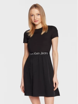 Calvin Klein Jeans Sukienka codzienna J20J220759 Czarny Regular Fit