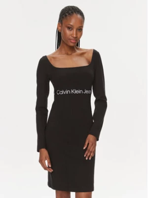 Calvin Klein Jeans Sukienka codzienna J20J221989 Czarny Slim Fit