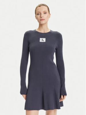 Calvin Klein Jeans Sukienka codzienna LV047D307G Granatowy Slim Fit