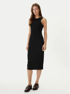 Calvin Klein Jeans Sukienka codzienna Monologo Baby LV047F242G Czarny Slim Fit