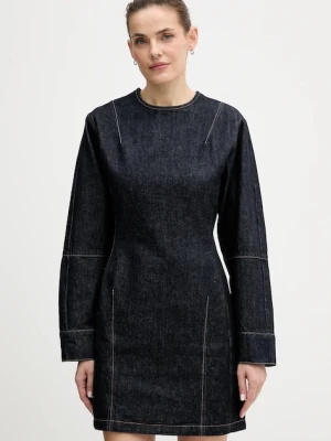 Calvin Klein Jeans sukienka jeansowa kolor granatowy mini prosta LV047D703G