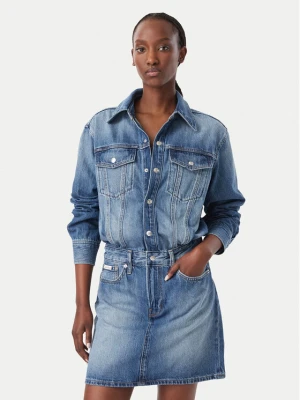 Calvin Klein Jeans Sukienka jeansowa LV047H779G Niebieski Regular Fit