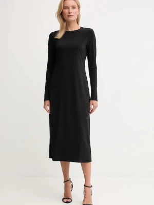 Calvin Klein Jeans sukienka kolor czarny maxi dopasowana LV047D212G