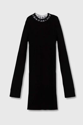Calvin Klein Jeans sukienka kolor czarny mini dopasowana