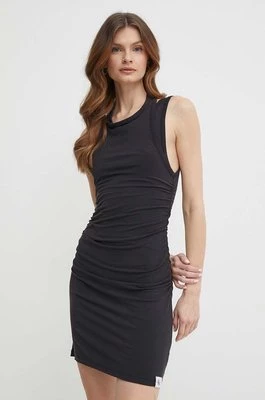 Calvin Klein Jeans sukienka kolor czarny mini dopasowana J20J223045