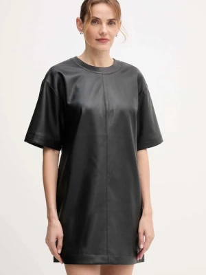 Calvin Klein Jeans sukienka kolor czarny mini prosta LV044D058G