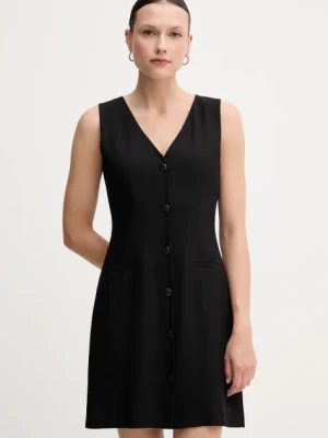 Calvin Klein Jeans sukienka kolor czarny mini rozkloszowana J20J225271