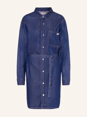 Calvin Klein Jeans Sukienka Koszulowa W Stylu Jeansowym blau
