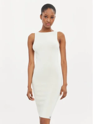 Calvin Klein Jeans Sukienka letnia Archive J20J223049 Écru Slim Fit