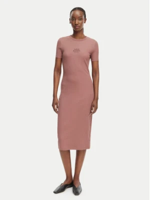 Calvin Klein Jeans Sukienka letnia LV044F241G Brązowy jasny Slim Fit