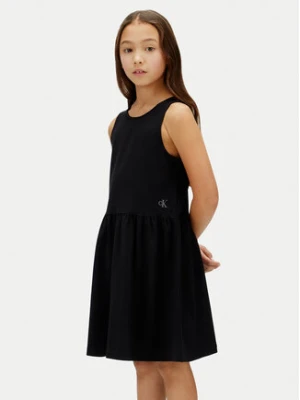 Calvin Klein Jeans Sukienka letnia LVCKSJH01G Czarny Regular Fit