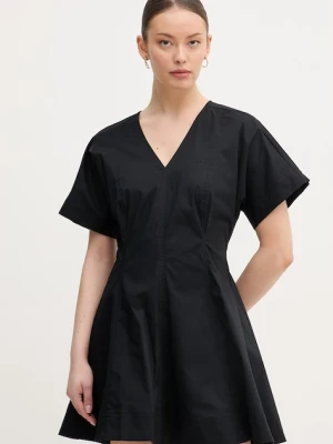 Calvin Klein Jeans sukienka rozkloszowana bawełniana z elastanem